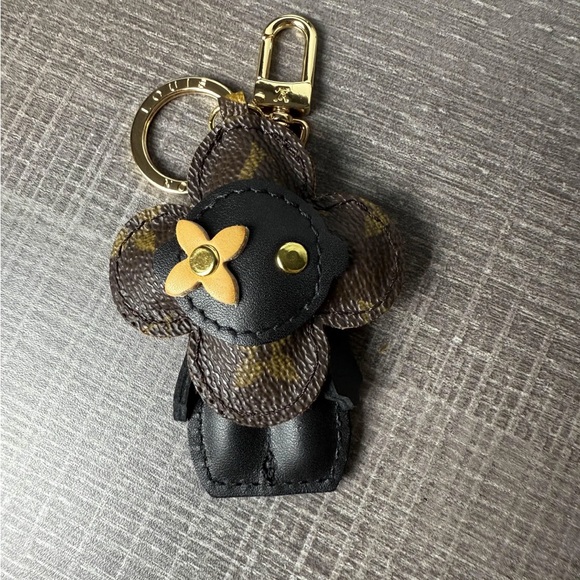 Upcycled Louis Vuitton vivienne design  Keychain / bag charm - Picture 1 of 1